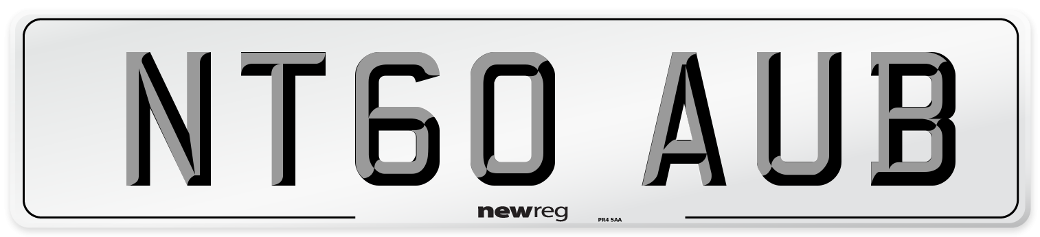 NT60 AUB Number Plate from New Reg
